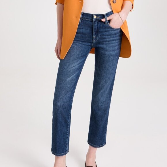 FRAME: Le High Straight Jeans - Picture 1 of 12